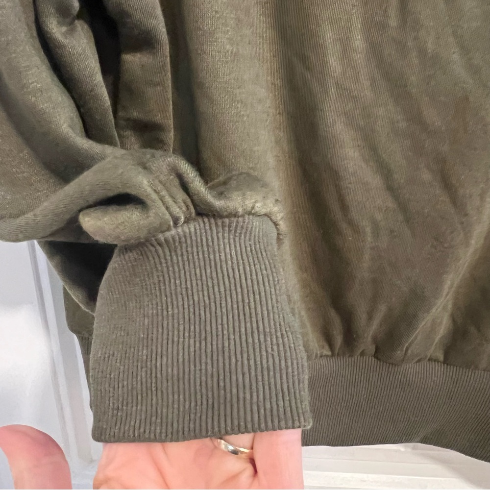 Fashion Nova Ready For‎ The Weekend Olive Sweatshirt. Size Large. NWT. - Picture 8 of 12